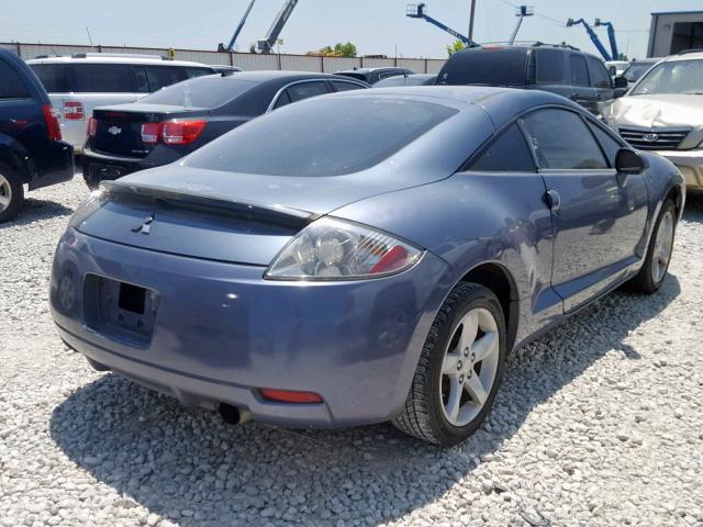 4A3AK24F38E003754 - 2008 MITSUBISHI ECLIPSE GS BLUE photo 4