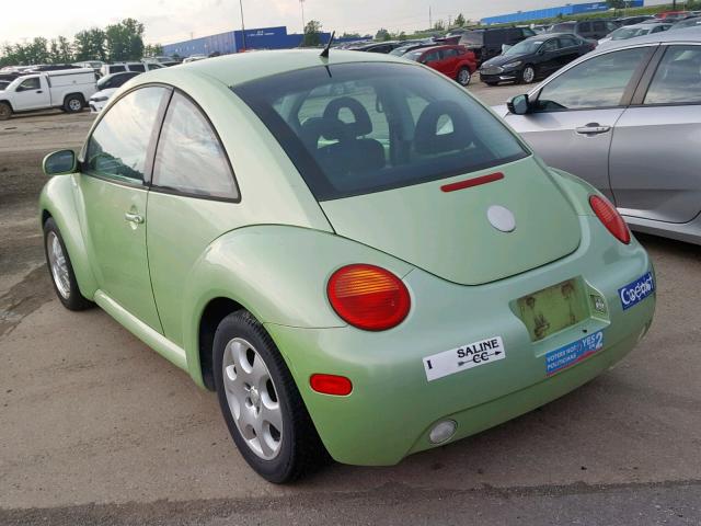 3VWCK21CX2M436962 - 2002 VOLKSWAGEN NEW BEETLE მწვანე ფოტო 3