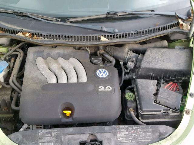 3VWCK21CX2M436962 - 2002 VOLKSWAGEN NEW BEETLE მწვანე ფოტო 7