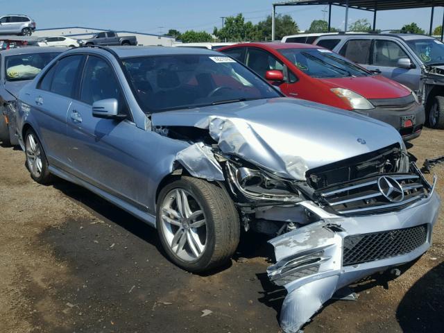 WDDGF4HBXEG244057 - 2014 MERCEDES-BENZ C 250 BLUE photo 1