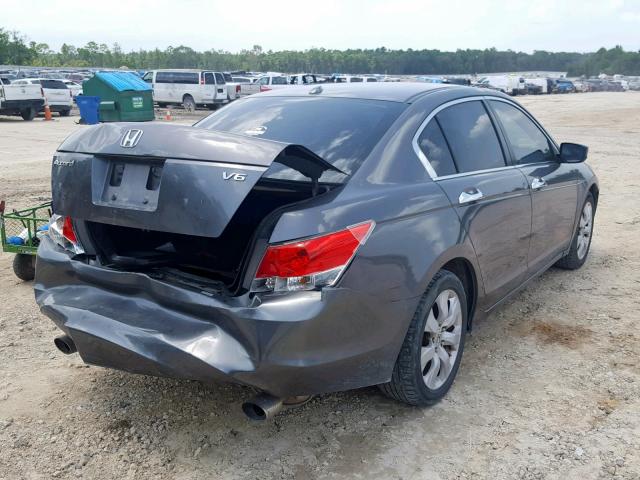 1HGCP3F84AA012950 - 2010 HONDA ACCORD EXL GRAY photo 4