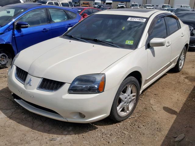 4A3AB76SX4E137985 - 2004 MITSUBISHI GALANT GTS WHITE photo 2