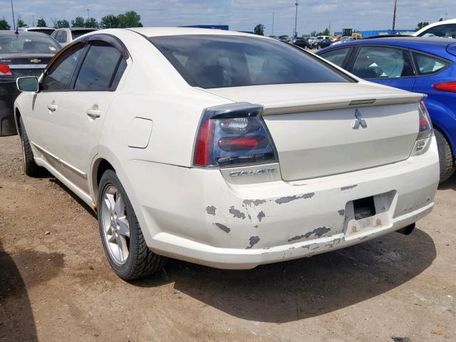 4A3AB76SX4E137985 - 2004 MITSUBISHI GALANT GTS WHITE photo 3