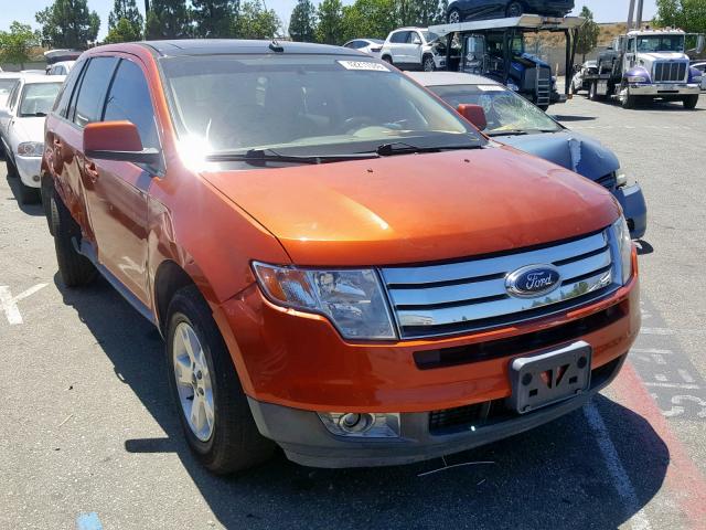 2FMDK38C77BB05344 - 2007 FORD EDGE SEL ORANGE photo 1