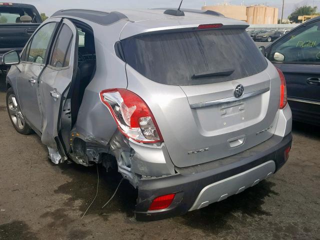 KL4CJASB9GB612804 - 2016 BUICK ENCORE SILVER photo 3