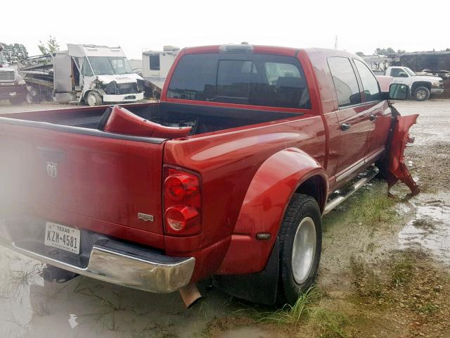 3D7ML49A68G128784 - 2008 DODGE RAM 3500 RED photo 4