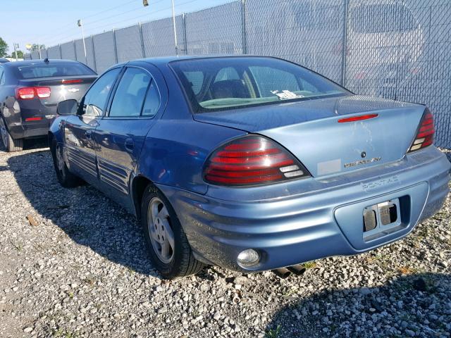 1G2NE52T2XM899768 - 1999 PONTIAC GRAND AM S BLUE photo 3
