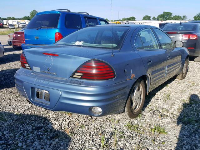 1G2NE52T2XM899768 - 1999 PONTIAC GRAND AM S BLUE photo 4