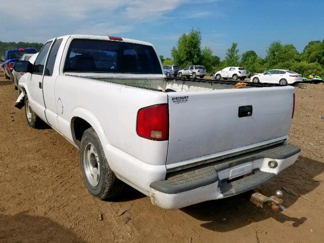 1GTCS1947X8505516 - 1999 GMC SONOMA WHITE photo 3