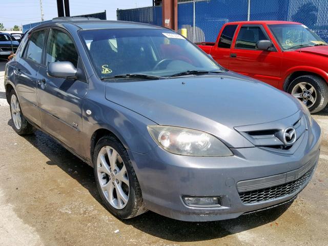 JM1BK343581782763 - 2008 MAZDA 3 HATCHBAC GRAY photo 1