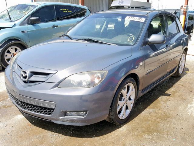 JM1BK343581782763 - 2008 MAZDA 3 HATCHBAC GRAY photo 2