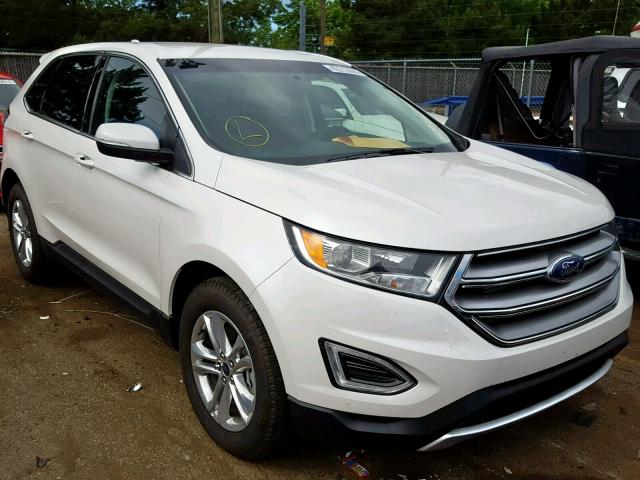 2FMPK4J85JBB51948 - 2018 FORD EDGE SEL WHITE photo 1