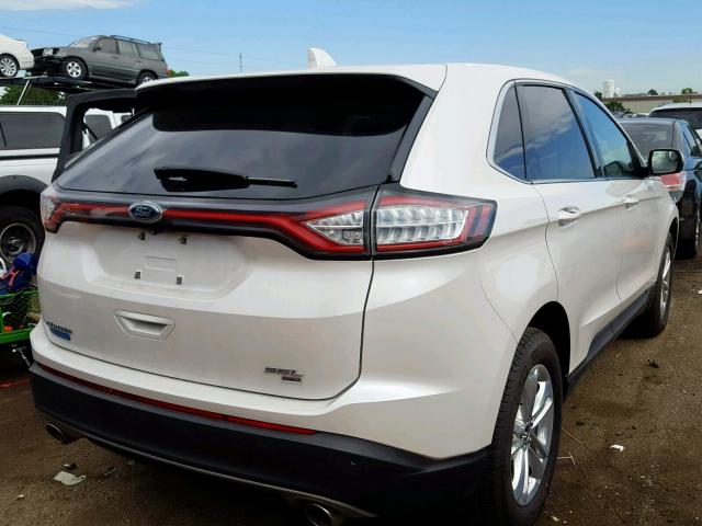 2FMPK4J85JBB51948 - 2018 FORD EDGE SEL WHITE photo 4