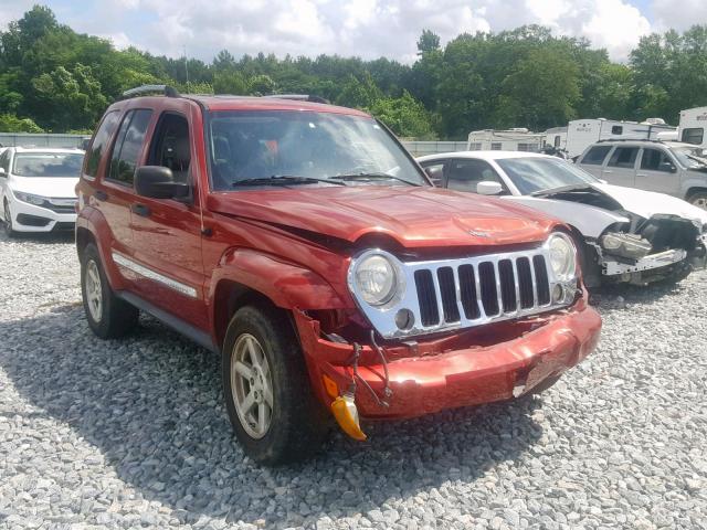 1J4GK58K76W233224 - 2006 JEEP LIBERTY LI RED photo 1