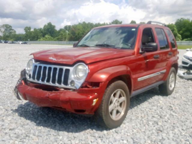 1J4GK58K76W233224 - 2006 JEEP LIBERTY LI RED photo 2