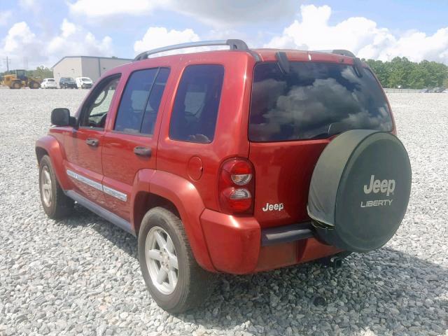 1J4GK58K76W233224 - 2006 JEEP LIBERTY LI RED photo 3