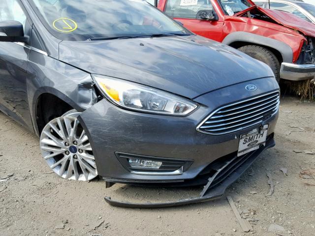 1FADP3J2XHL203024 - 2017 FORD FOCUS TITA GRAY photo 9