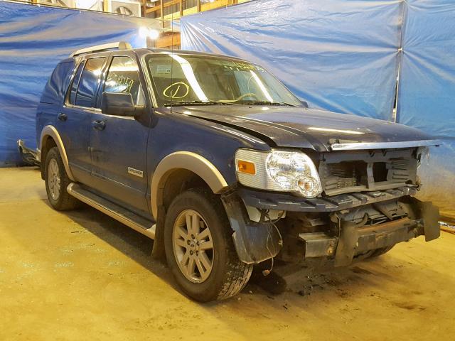 1FMEU74E36UB24494 - 2006 FORD EXPLORER E BLUE photo 1