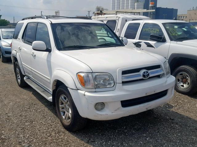 5TDZT38A15S260313 - 2005 TOYOTA SEQUOIA LI WHITE photo 1