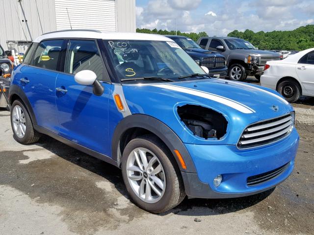 WMWZB3C57EWR39125 - 2014 MINI COOPER COU BLUE photo 1