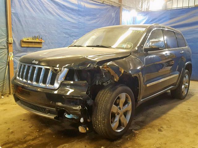 1C4RJFBG3DC634005 - 2013 JEEP GRAND CHER BLACK photo 2