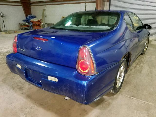 2G1WW12E159200642 - 2005 CHEVROLET MONTE CARL BLUE photo 4