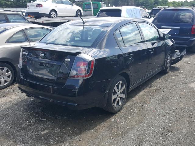 3N1AB6AP4CL734874 - 2012 NISSAN SENTRA 2.0 BLACK photo 4