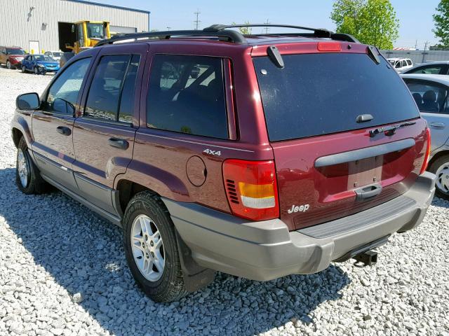 1J4GW58S8XC572386 - 1999 JEEP GRAND CHER MAROON photo 3