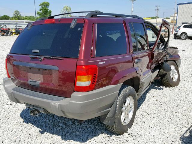 1J4GW58S8XC572386 - 1999 JEEP GRAND CHER MAROON photo 4