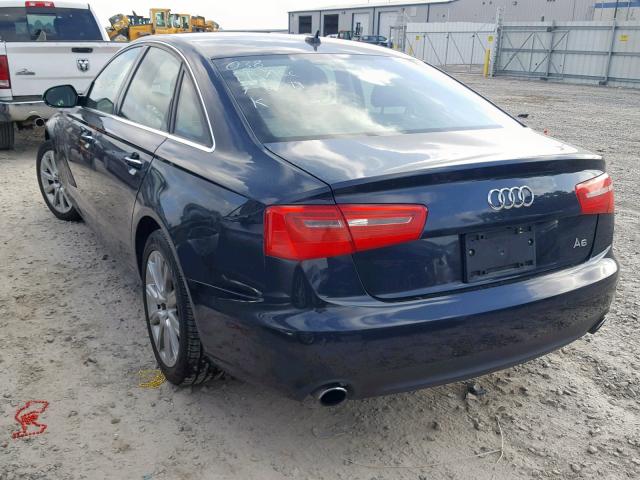 WAUGFAFC5DN131306 - 2013 AUDI A6 PREMIUM BLUE photo 3