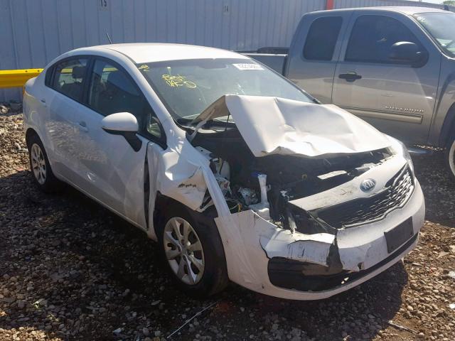 KNADM4A35D6172031 - 2013 KIA RIO LX WHITE photo 1