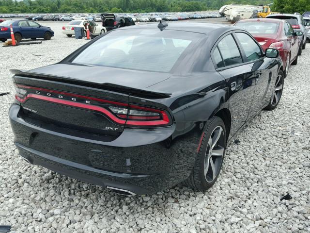 2C3CDXHG9HH566021 - 2017 DODGE CHARGER SX BLACK photo 4