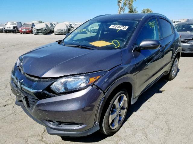 3CZRU6H71HM718191 - 2017 HONDA HR-V EXL GRAY photo 2