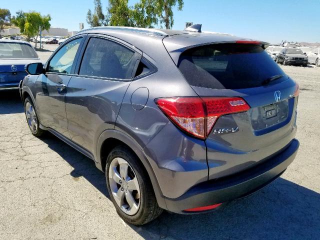 3CZRU6H71HM718191 - 2017 HONDA HR-V EXL GRAY photo 3