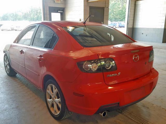 JM1BK323471653723 - 2007 MAZDA 3 S RED photo 3