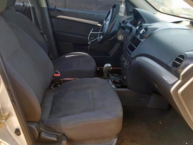 KL1TD56667B103925 - 2007 CHEVROLET AVEO BASE Gümüş foto 5