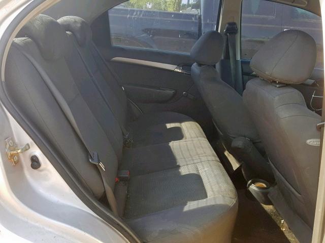 KL1TD56667B103925 - 2007 CHEVROLET AVEO BASE Gümüş foto 6