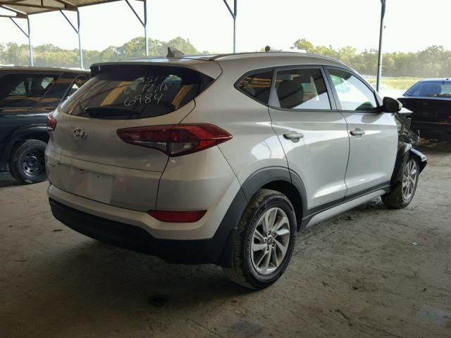 KM8J33A43JU666984 - 2018 HYUNDAI TUCSON LIM SILVER photo 4