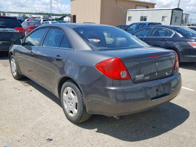 1G2ZF55B764291485 - 2006 PONTIAC G6 SE GRAY photo 3