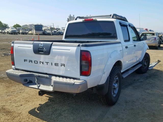 1N6ED27T14C461702 - 2004 NISSAN FRONTIER C WHITE photo 4