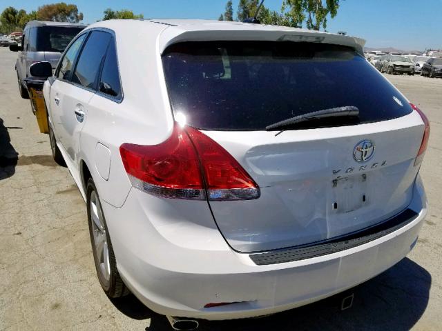 4T3ZK11A79U002285 - 2009 TOYOTA VENZA WHITE photo 3