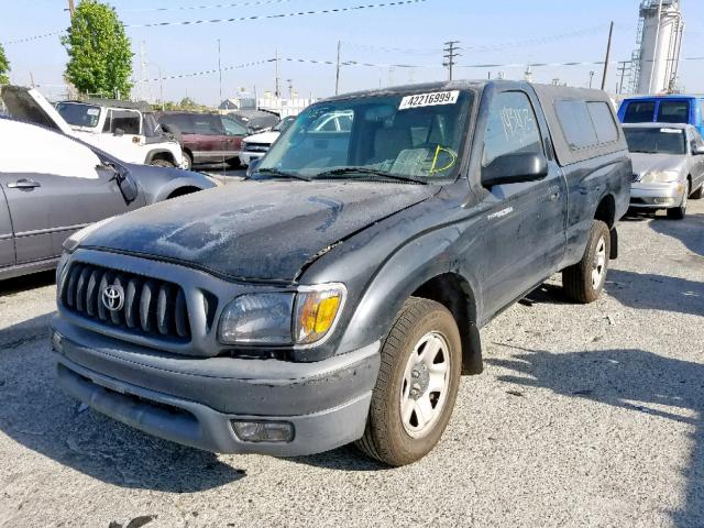 5TENL42N73Z293607 - 2003 TOYOTA TACOMA BLACK photo 2