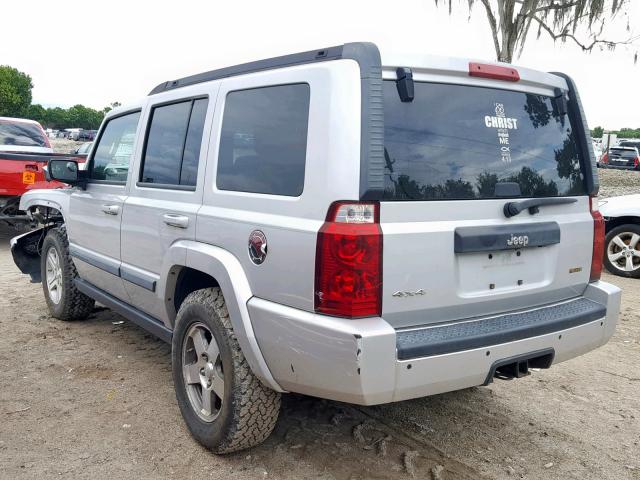 1J8HG48K39C556514 - 2009 JEEP COMMANDER GRAY photo 3