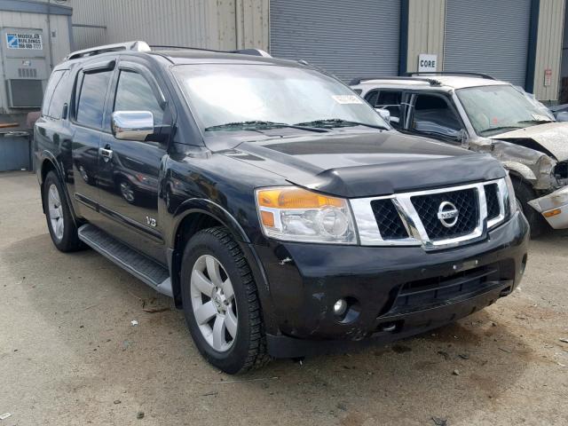 5N1AA08C68N602153 - 2008 NISSAN ARMADA SE BLACK photo 1