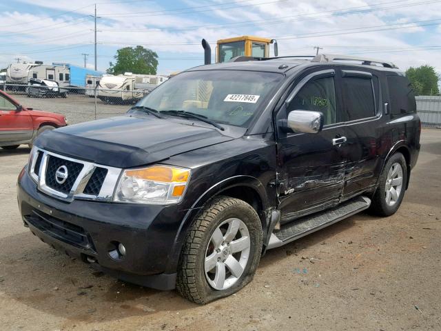 5N1AA08C68N602153 - 2008 NISSAN ARMADA SE BLACK photo 2