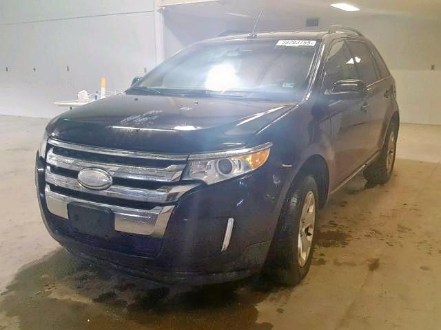 2FMDK3JC1DBA72461 - 2013 FORD EDGE SEL BLACK photo 2