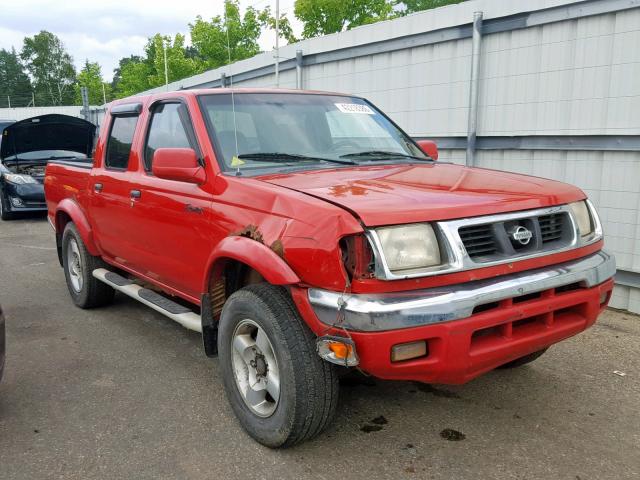 1N6ED27T6YC305533 - 2000 NISSAN FRONTIER C RED photo 1