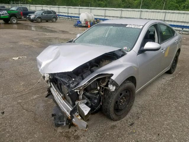 1YVHZ8BH6B5M26012 - 2011 MAZDA 6 I SILVER photo 2