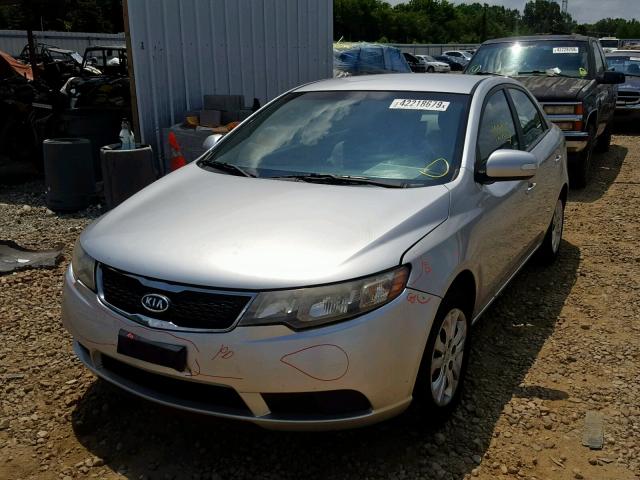 KNAFU4A25A5049704 - 2010 KIA FORTE EX SILVER photo 2