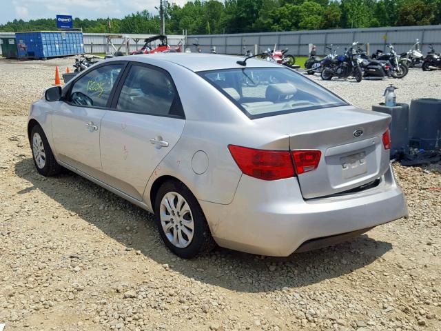 KNAFU4A25A5049704 - 2010 KIA FORTE EX SILVER photo 3